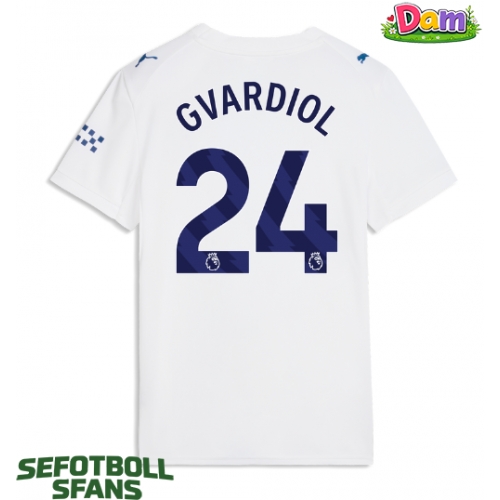 Manchester City Josko Gvardiol #24 Tredje Tröja Kvinnor 2026-27 Kortärmad